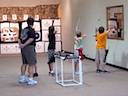 Supervising a group of youth archers