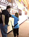 Coaching a JOAD youth archer on her form