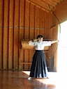 Meishin Kyudojo archer aims