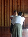 Being instructed in Japanese Archery